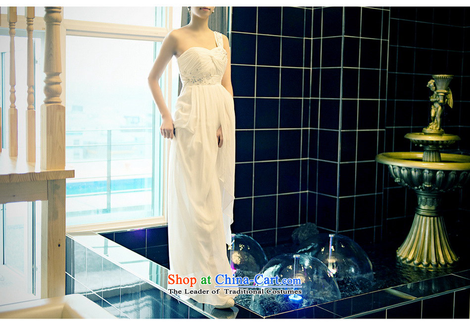The sponsors of the 2015 New LAURELMARY, Korean shoulder higher gliding gently waist manually beaded chiffon align to Sau San bride dress White M 85 Waist69) picture chest, prices, brand platters! The elections are supplied in the national character of distribution, so action, buy now enjoy more preferential! As soon as possible.