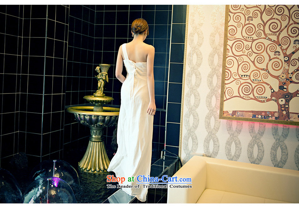 The sponsors of the 2015 New LAURELMARY, Korean shoulder higher gliding gently waist manually beaded chiffon align to Sau San bride dress White M 85 Waist69) picture chest, prices, brand platters! The elections are supplied in the national character of distribution, so action, buy now enjoy more preferential! As soon as possible.