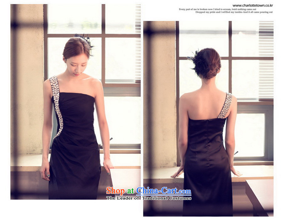 The sponsors of the 2015 New LAURELMARY, Korean sexy beauty beaded shoulder graphics thin dress Sau San figure black XL( chest 95 Waist79) Picture, prices, brand platters! The elections are supplied in the national character of distribution, so action, buy now enjoy more preferential! As soon as possible.