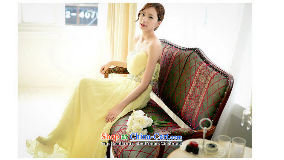 The sponsors of the 2014 New LAURELMARY, Korean fashion gliding anointed chest foutune like Susy Nagle chiffon align to dress bridal dresses light yellow L 90 Waist74) picture chest, prices, brand platters! The elections are supplied in the national character of distribution, so action, buy now enjoy more preferential! As soon as possible.