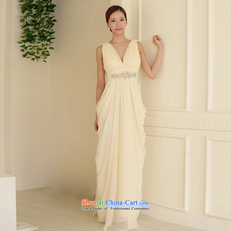 The sponsors of the 2015 New LAURELMARY, Korean citizenry shoulders low goddess Chest Graphic coltish waist manually Stitch pearl small A swing to align the bridal dresses XL( white breast 95 sponsors the waist 79), shopping on the Internet has been pressed.