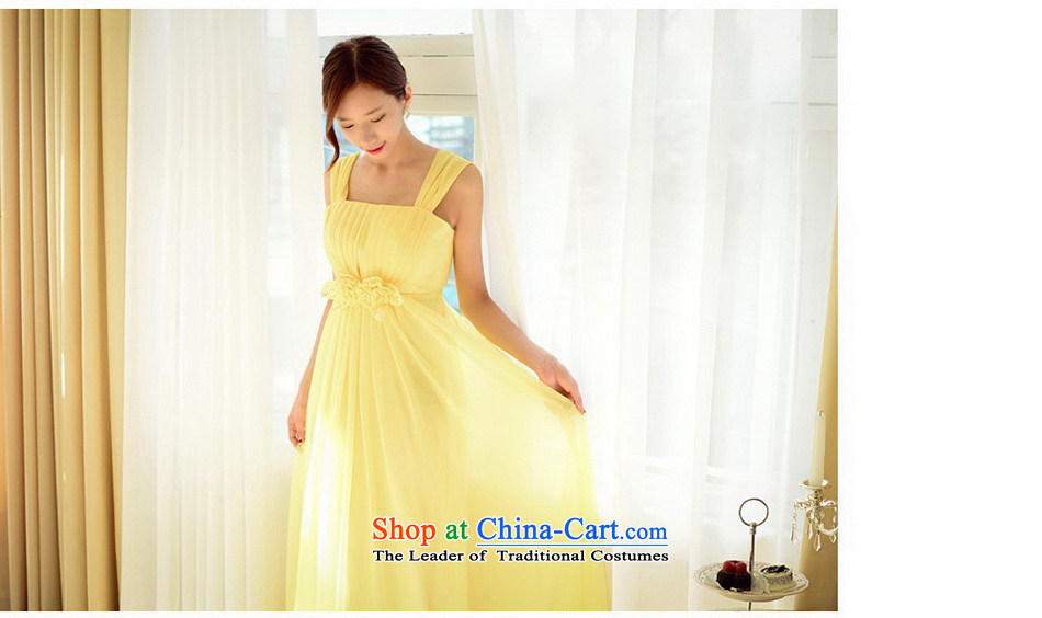 The sponsors of the 2015 New LAURELMARY, Korean name Yuan Classic double shoulder higher waist like Susy Nagle chiffon to align the Sau San dress pale yellow L 90 Waist74) picture chest, prices, brand platters! The elections are supplied in the national character of distribution, so action, buy now enjoy more preferential! As soon as possible.