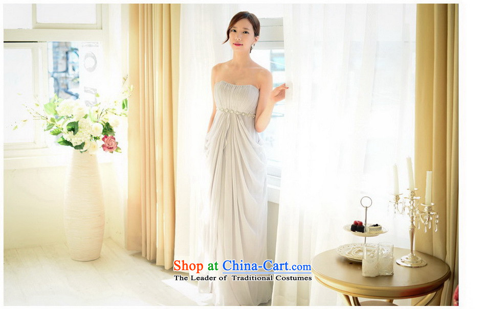 The sponsors of the 2015 New LAURELMARY, Korean fashion anointed breast height waist strain the chiffon align to dress Sau San bridal dresses as shown in light gray L 90 Waist74) picture chest, prices, brand platters! The elections are supplied in the national character of distribution, so action, buy now enjoy more preferential! As soon as possible.