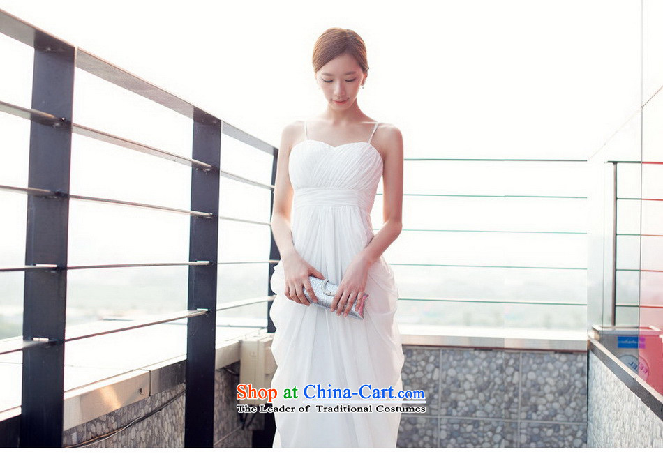 The sponsors of the 2015 New LAURELMARY, Korean romantic princess straps and breast height waist Sau San small A swing to align the chiffon bridal dresses ivory L 90 Waist74) picture chest, prices, brand platters! The elections are supplied in the national character of distribution, so action, buy now enjoy more preferential! As soon as possible.