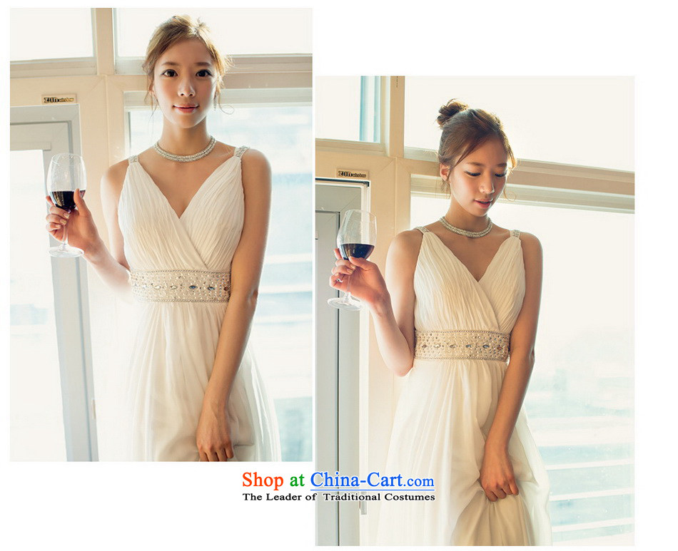 The sponsors of the 2015 New LAURELMARY, Korean cross-Back high energy waist chiffon alignment to bride evening dresses White M 85 Waist69) picture chest, prices, brand platters! The elections are supplied in the national character of distribution, so action, buy now enjoy more preferential! As soon as possible.