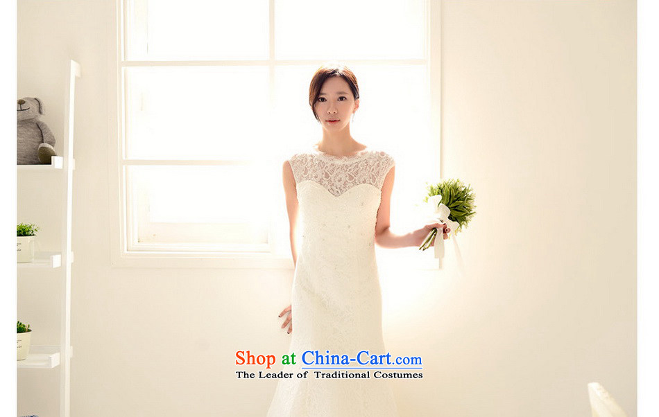 The sponsors of the 2015 New LAURELMARY, Korean elegant lace round-neck collar Sau San video thin back straps to align the tail evening dresses bride ceremony as figure color M chest 85 Waist69) Picture, prices, brand platters! The elections are supplied in the national character of distribution, so action, buy now enjoy more preferential! As soon as possible.