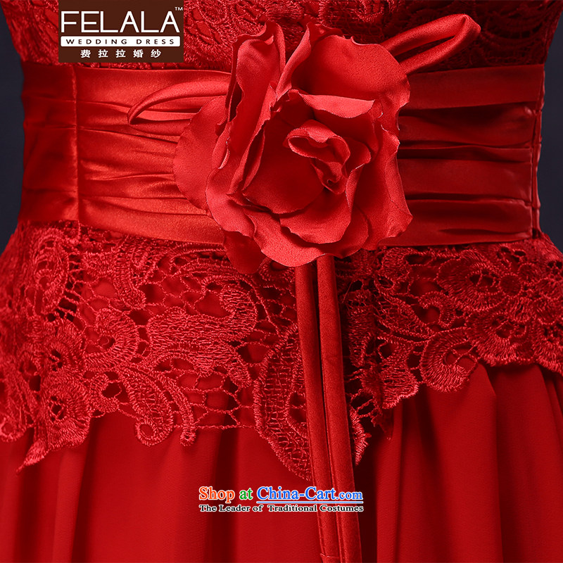 Ferrara highstreet betrothal cheongsam dress long red Chinese marriages bows to female retro S Suzhou, shipment of Ferrara wedding (FELALA) , , , shopping on the Internet