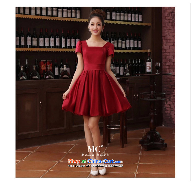 In the early 2015 new man Dress Short of Korean dress marriages bows services 1 shoulder bridesmaid at night service large red S picture, prices, brand platters! The elections are supplied in the national character of distribution, so action, buy now enjoy more preferential! As soon as possible.