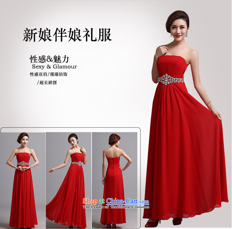 Hei Kaki wedding dress 2015 new long sexy bows bridesmaid skirt anointed chest marriage banquet dress X028 RED S picture, prices, brand platters! The elections are supplied in the national character of distribution, so action, buy now enjoy more preferential! As soon as possible.