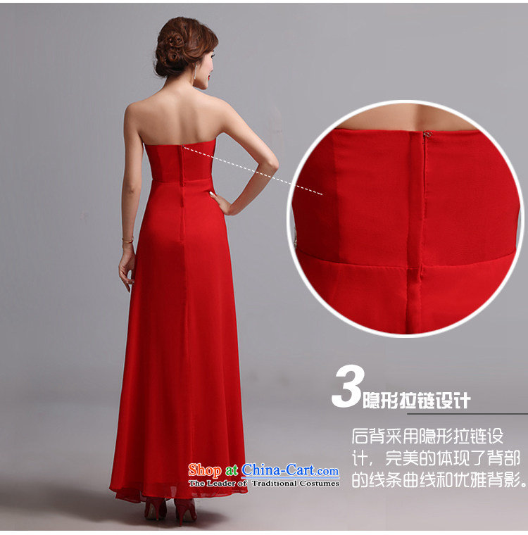 Hei Kaki wedding dress 2015 new long sexy bows bridesmaid skirt anointed chest marriage banquet dress X028 RED S picture, prices, brand platters! The elections are supplied in the national character of distribution, so action, buy now enjoy more preferential! As soon as possible.