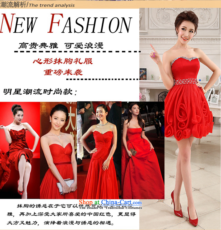 Hei Kaki 2015 autumn and winter new short, wipe the chest small evening dresses bridesmaid skirt sweet princess flowers petticoats NF21 RED M picture, prices, brand platters! The elections are supplied in the national character of distribution, so action, buy now enjoy more preferential! As soon as possible.