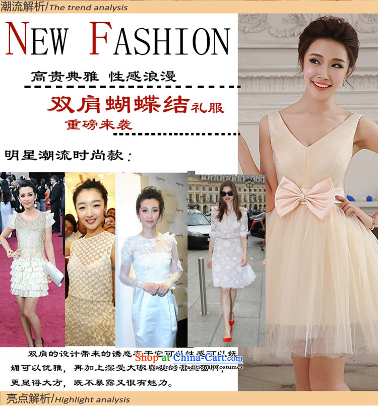 Hei Kaki 2015 autumn and winter new short, shoulders small evening dresses bridesmaid skirt bow tie lace petticoats NF25 ivory S picture, prices, brand platters! The elections are supplied in the national character of distribution, so action, buy now enjoy more preferential! As soon as possible.