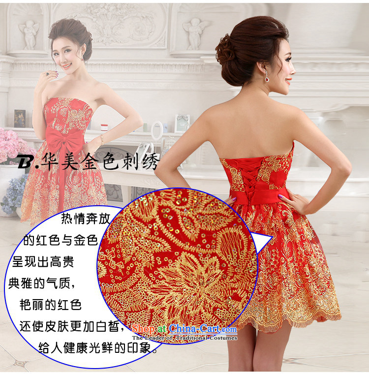 Hi Lo Joy Kaki 2015 autumn and winter new short of small evening dresses bridesmaid skirt bow tie LACE EMBROIDERY NF30 COAGULATES RED M picture, prices, brand platters! The elections are supplied in the national character of distribution, so action, buy now enjoy more preferential! As soon as possible.
