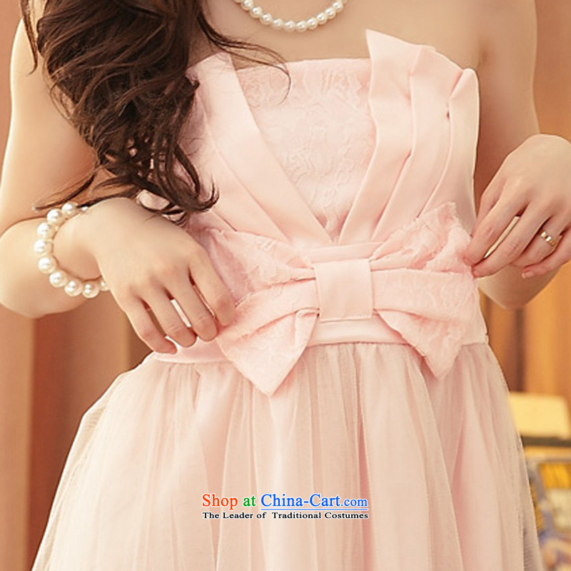 To increase the number and the dress and chest bridesmaid Princess Top Loin temperament thick mm even turning skirt assemble the sister dress dresses pink XL suitable for 120-140, 158 and shopping on the Internet has been pressed.