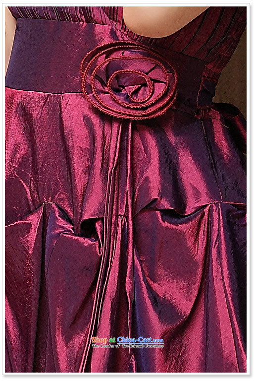 158 and XL dress chest sexy V-Neck Fold Pressure Lantern layer waist kidney pin with video thin dinner dress show dresses aubergine XXXL 155-175 for a catty picture, prices, brand platters! The elections are supplied in the national character of distribution, so action, buy now enjoy more preferential! As soon as possible.