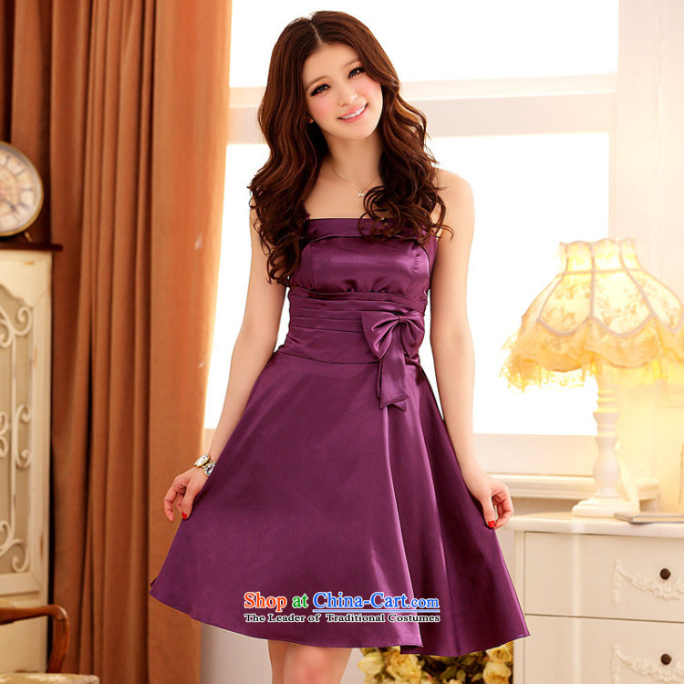 158 and the 2015 Shinhan version xl female strap temperament Top Loin of large A dress Annual Show bridesmaid sister small dress purple XL 115-135 for a catty picture, prices, brand platters! The elections are supplied in the national character of distribution, so action, buy now enjoy more preferential! As soon as possible.