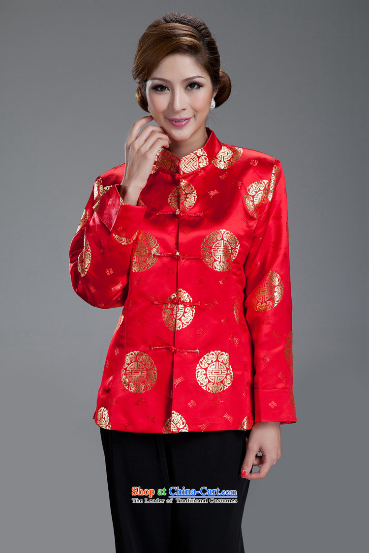 Ms Yuen Long-sleeved Tang dynasty female Pure Herbs Extract Ms. Tang blouses Fall/Winter Collections in the national costumes Hung (winter clothing clip cotton) XXL picture, prices, brand platters! The elections are supplied in the national character of distribution, so action, buy now enjoy more preferential! As soon as possible.