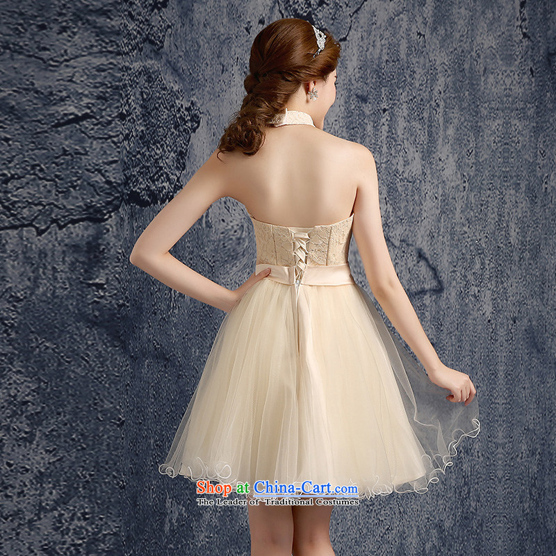 Beverly Ting 2015 new spring and summer champagne color bridesmaid fall short of mission dress sister skirt bridesmaid services moderator evening dresses female champagne color M-ting (tingbeier Beverly) , , , shopping on the Internet