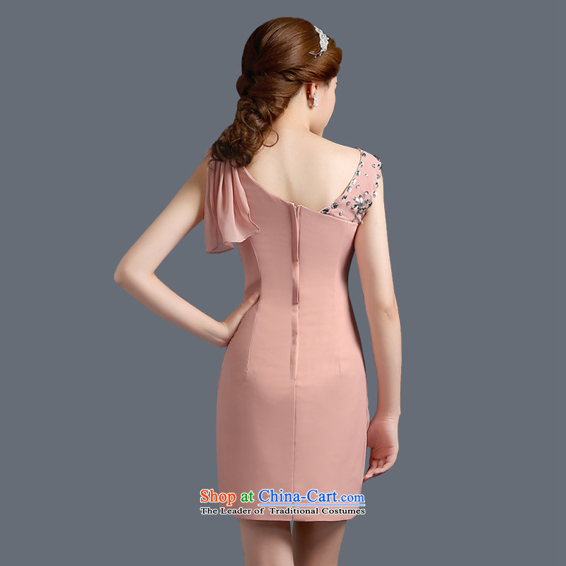 2015 New) Wedding Dress Short of autumn sister bridesmaid mission marriage dresses women red bows to gray XL, Beverly (tingbeier ting) , , , shopping on the Internet