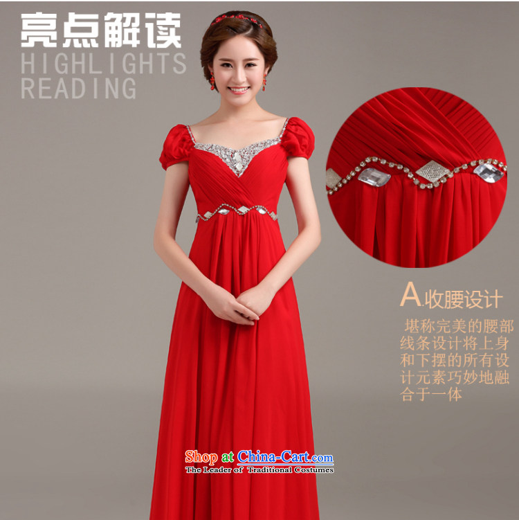 Beverly Ting pregnant women dress in spring and summer 2015 New Service Korean drink red Top Loin of marriages shoulders diamond long evening dresses red S picture, prices, brand platters! The elections are supplied in the national character of distribution, so action, buy now enjoy more preferential! As soon as possible.