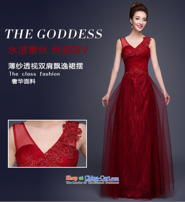 Beverly Ting bows to Sau San New 2015 new spring and summer evening dresses long red marriages stylish bridesmaid services moderator dress dark red XXL picture, prices, brand platters! The elections are supplied in the national character of distribution, so action, buy now enjoy more preferential! As soon as possible.