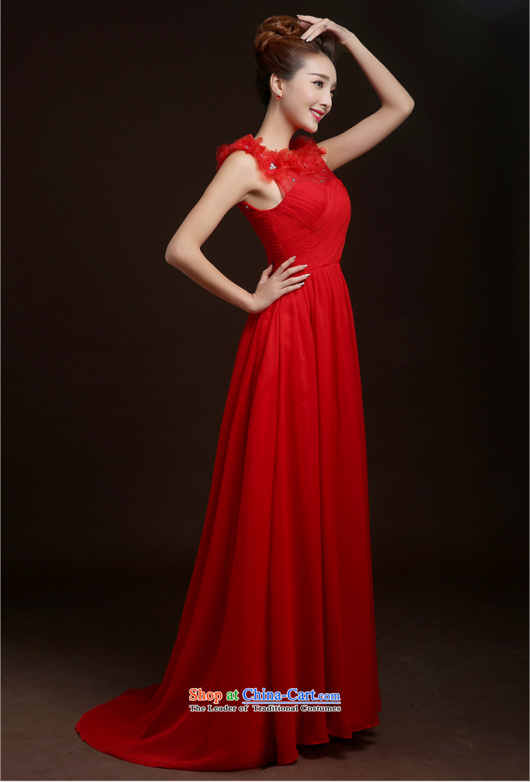 Beverly Ting 2015 new spring and summer red married women serving drink shoulders lace anointed chest tail Sau San stylish dress evening dresses red XL Photo, prices, brand platters! The elections are supplied in the national character of distribution, so action, buy now enjoy more preferential! As soon as possible.