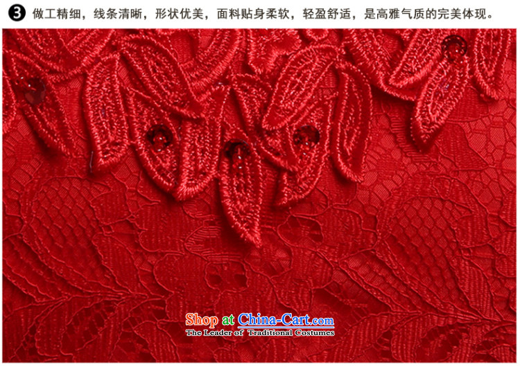 Beverly Ting 2015 new spring and summer Korean Red married women serving the word bows shoulder lace Sau San crowsfoot stylish wedding red XL Photo, prices, brand platters! The elections are supplied in the national character of distribution, so action, buy now enjoy more preferential! As soon as possible.
