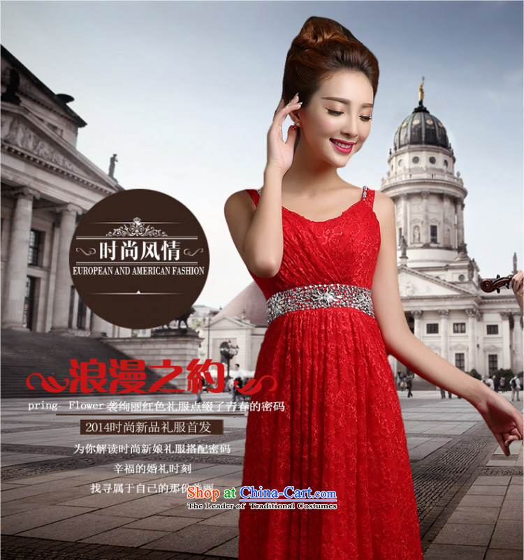 Beverly Ting wedding dresses in spring and summer 2015 new red double-shoulder length of evening dresses bows Service Bridal Fashion wedding aristocratic bright red M pictures, drill price, brand platters! The elections are supplied in the national character of distribution, so action, buy now enjoy more preferential! As soon as possible.