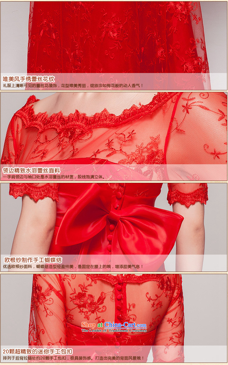 Yong-yeon and new Word 2015 shoulder red video thin new Korean dress lace bridal dresses bows services red L picture, prices, brand platters! The elections are supplied in the national character of distribution, so action, buy now enjoy more preferential! As soon as possible.