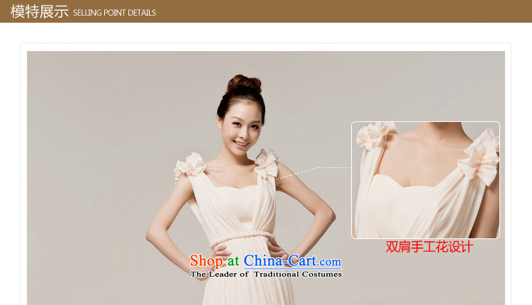 Yong-yeon and new bride 2015 long evening dresses Stylish retro bows services small trailing winter jackets champagne color pictures, prices, XXL brand platters! The elections are supplied in the national character of distribution, so action, buy now enjoy more preferential! As soon as possible.
