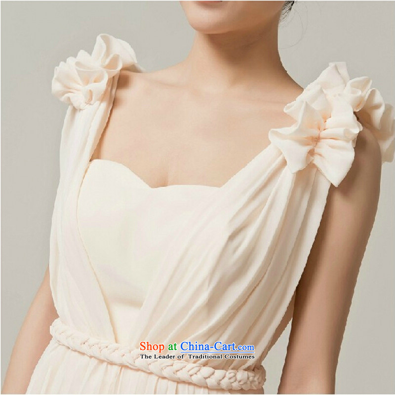 Yong-yeon and new bride 2015 long evening dresses Stylish retro bows services small trailing winter jackets XXL, champagne color Yong Yim Close shopping on the Internet has been pressed.