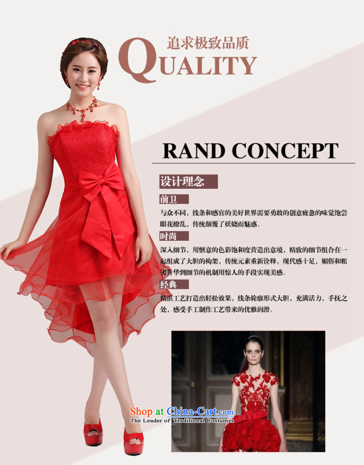 Beverly Ting front stub after 2015 new gown in spring and summer short, bridal wedding dress female Red Korean pregnant women dress uniform red XXL toasting champagne picture, prices, brand platters! The elections are supplied in the national character of distribution, so action, buy now enjoy more preferential! As soon as possible.