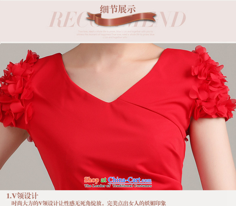 Beverly Ting wedding dresses bridesmaid dress in spring and summer 2015 New Red Dress lace short of marriages bows services red XL Photo, prices, brand platters! The elections are supplied in the national character of distribution, so action, buy now enjoy more preferential! As soon as possible.