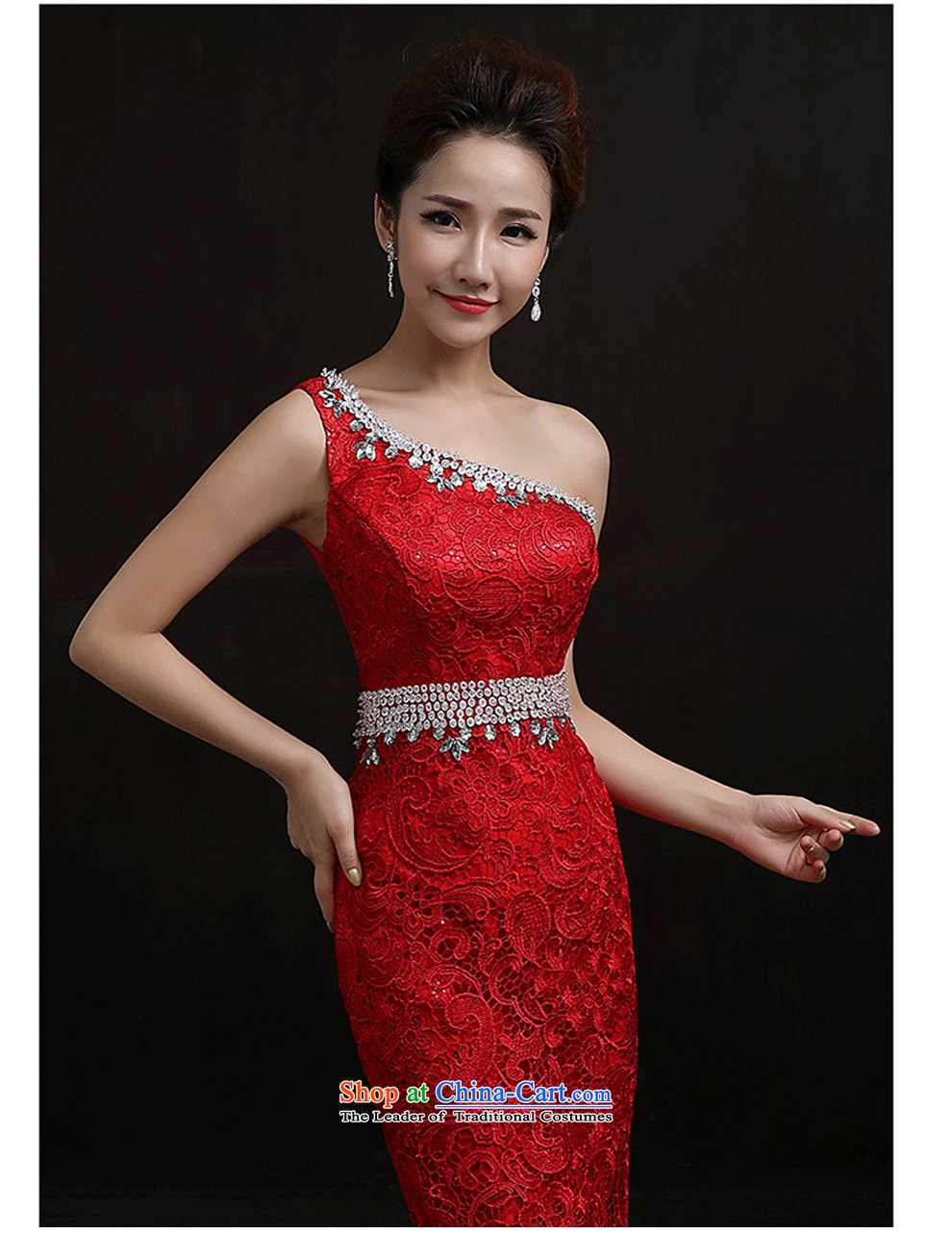 According to Lin Sha original shoulder crowsfoot lace evening dress long marriages bows service long Sau San host a gala dinner dress S picture, prices, brand platters! The elections are supplied in the national character of distribution, so action, buy now enjoy more preferential! As soon as possible.