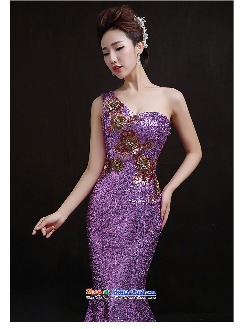 According to Lin Sha original single-chip on the shoulder tail evening dresses new marriages bows Services Services Sau San performance and stylish crowsfoot services under the auspices of the S pictures, prices, brand platters! The elections are supplied in the national character of distribution, so action, buy now enjoy more preferential! As soon as possible.