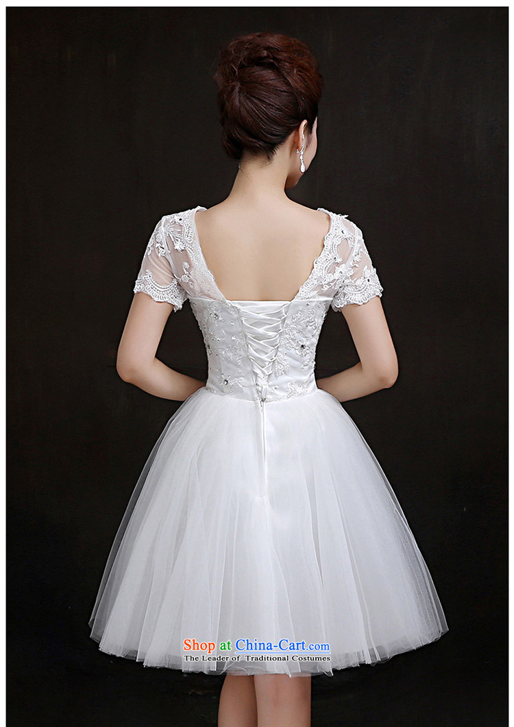 In accordance with the Korean version of Mona Lisa Lam bridesmaid services small white dress shoulders short, wedding female 2015 new evening dress bon bon skirt M picture, prices, brand platters! The elections are supplied in the national character of distribution, so action, buy now enjoy more preferential! As soon as possible.