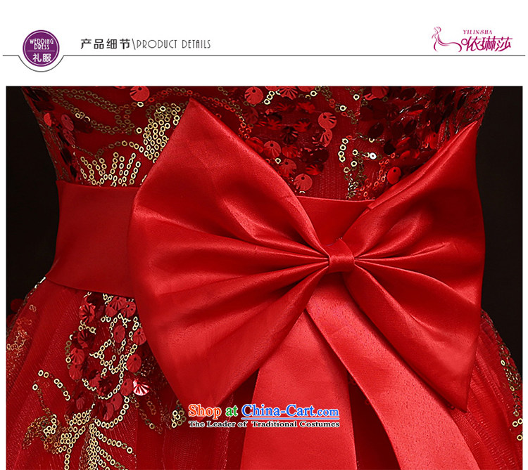 According to Lin Sha brides before long after short bows services evening dress red single marriage shoulder small dress skirt cheongsam with S picture, prices, brand platters! The elections are supplied in the national character of distribution, so action, buy now enjoy more preferential! As soon as possible.