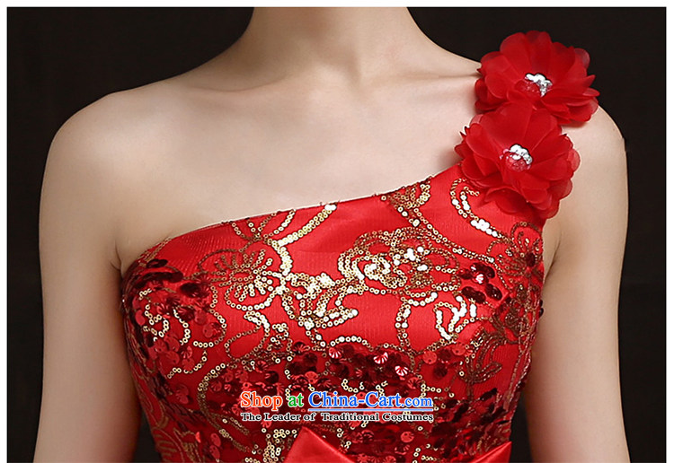According to Lin Sha brides before long after short bows services evening dress red single marriage shoulder small dress skirt cheongsam with S picture, prices, brand platters! The elections are supplied in the national character of distribution, so action, buy now enjoy more preferential! As soon as possible.