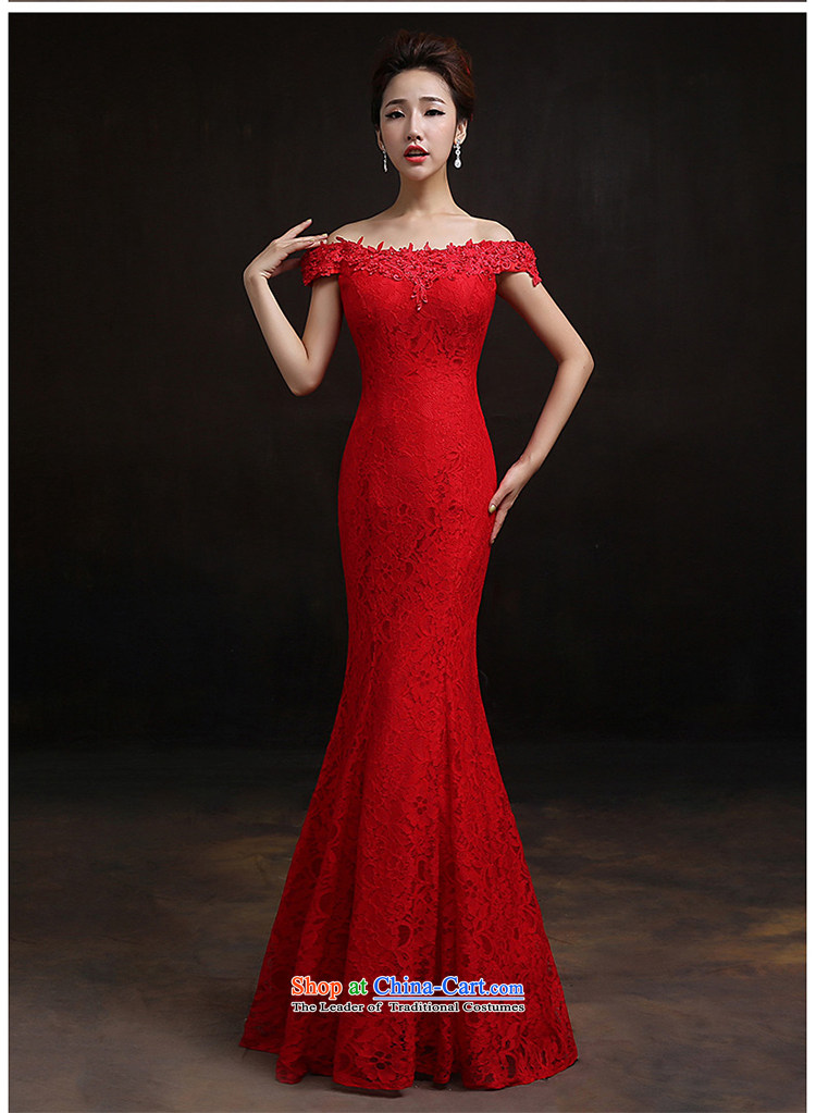 According to Lin Sha 2015 New Red slotted shoulder crowsfoot dress marriages bows to lace bride with XS pictures Sau San, prices, brand platters! The elections are supplied in the national character of distribution, so action, buy now enjoy more preferential! As soon as possible.