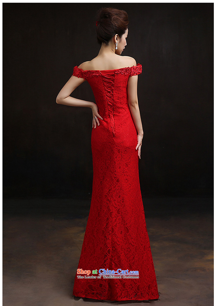 According to Lin Sha 2015 New Red slotted shoulder crowsfoot dress marriages bows to lace bride with XS pictures Sau San, prices, brand platters! The elections are supplied in the national character of distribution, so action, buy now enjoy more preferential! As soon as possible.