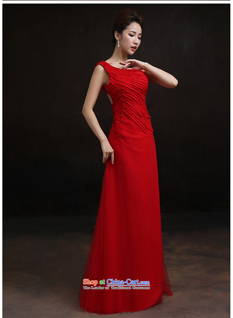 According to Lin Sha 2015 new shoulder evening dresses red bride wedding dress bows services under the auspices of long serving long M picture, prices, brand platters! The elections are supplied in the national character of distribution, so action, buy now enjoy more preferential! As soon as possible.