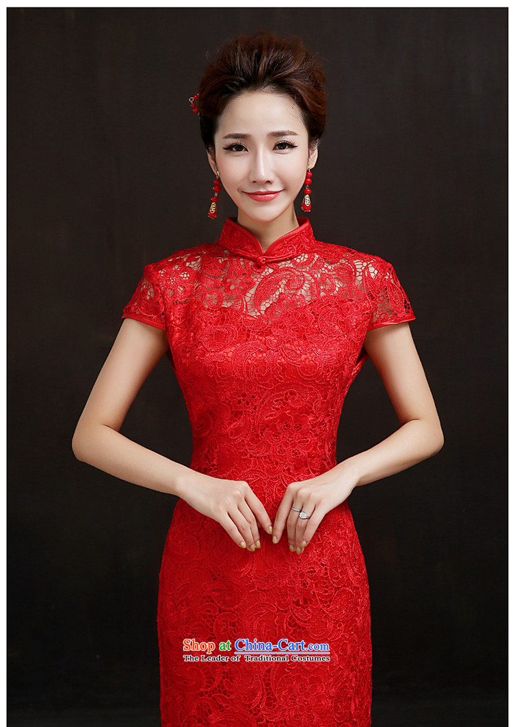 According to Lin Sha red lace bridal cheongsam dress stylish wedding services improved crowsfoot toasting champagne evening dresses 2015 NEW S picture, prices, brand platters! The elections are supplied in the national character of distribution, so action, buy now enjoy more preferential! As soon as possible.