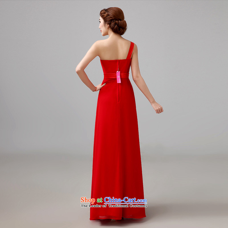 The bride red bows services 2015 new long evening dresses and stylish wedding shoulder marriages according to Lin bows services XS, Elisabeth , , , shopping on the Internet