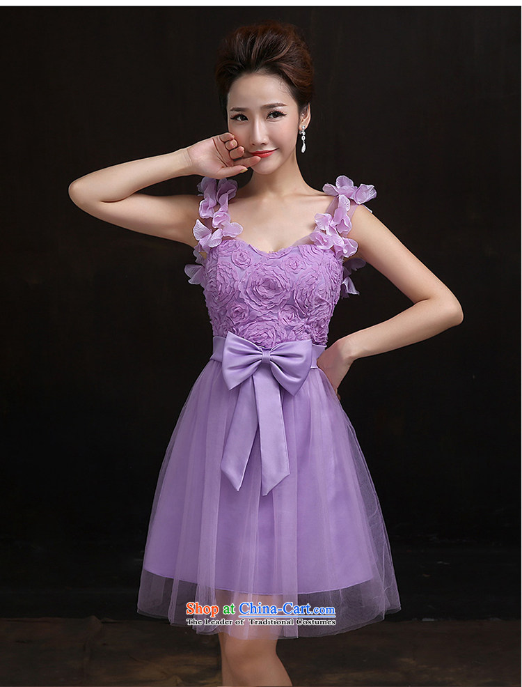 According to Lin Sha bridesmaid services by 2015 and the relatively short time of purple bridesmaid small in evening dress sister skirts dress B L picture, prices, brand platters! The elections are supplied in the national character of distribution, so action, buy now enjoy more preferential! As soon as possible.