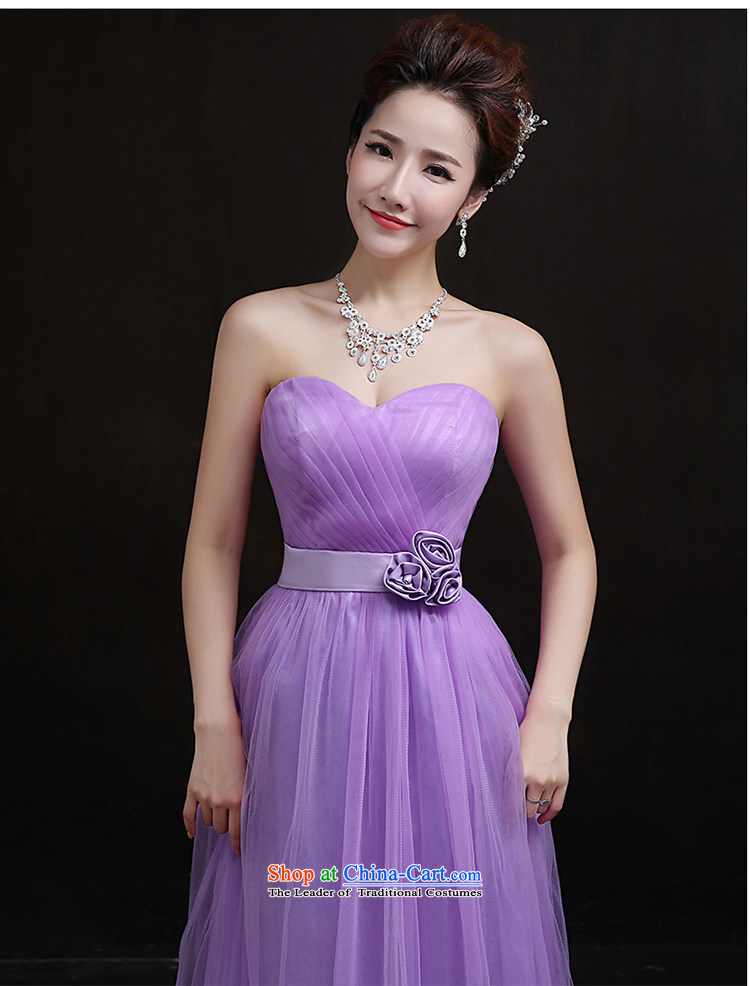 According to Lin Sha bridesmaid services by 2015 and the relatively short time of purple bridesmaid small in evening dress sister skirts dress B L picture, prices, brand platters! The elections are supplied in the national character of distribution, so action, buy now enjoy more preferential! As soon as possible.