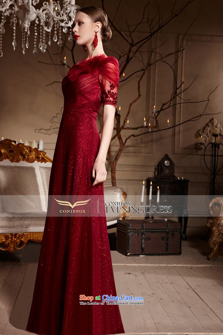 Creative Fox evening dresses bows Services Red Dress 2015 new bride long to Sau San shoulder elegant evening dress long skirt 30632 wine red M picture, prices, brand platters! The elections are supplied in the national character of distribution, so action, buy now enjoy more preferential! As soon as possible.