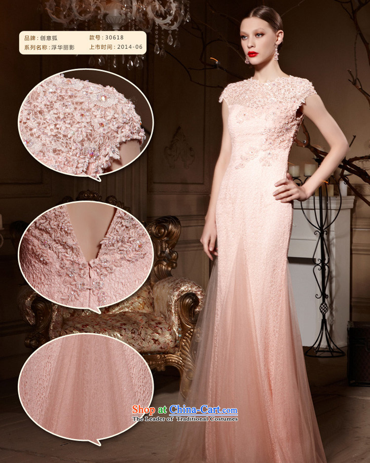 Creative Fox evening dresses 2015 new pink lace bridal dresses marriage bows wedding services bridesmaid hospitality services evening dress 30618 pink XXL picture, prices, brand platters! The elections are supplied in the national character of distribution, so action, buy now enjoy more preferential! As soon as possible.