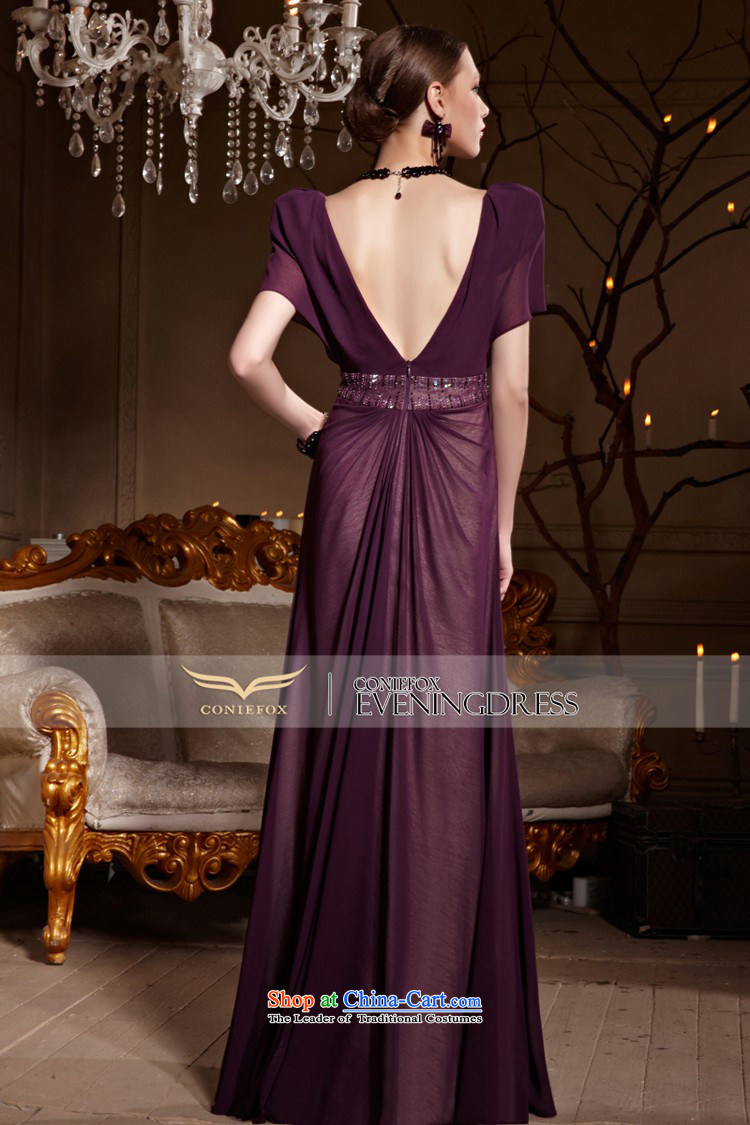 Creative Fox evening dresses purple shoulders banquet evening dresses long dresses Sau San toasting champagne evening dress will serve under the auspices of red carpet dress No. 30619 purple L picture, prices, brand platters! The elections are supplied in the national character of distribution, so action, buy now enjoy more preferential! As soon as possible.