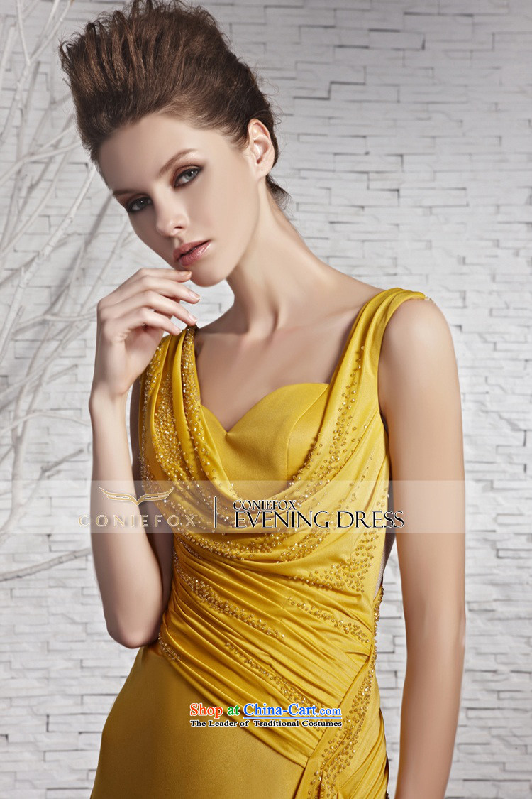 Creative Fox evening dresses classy yellow shoulders stylish evening dresses on banquet drill evening dresses video thin tail long evening dress photo color M pictures 81383, prices, brand platters! The elections are supplied in the national character of distribution, so action, buy now enjoy more preferential! As soon as possible.