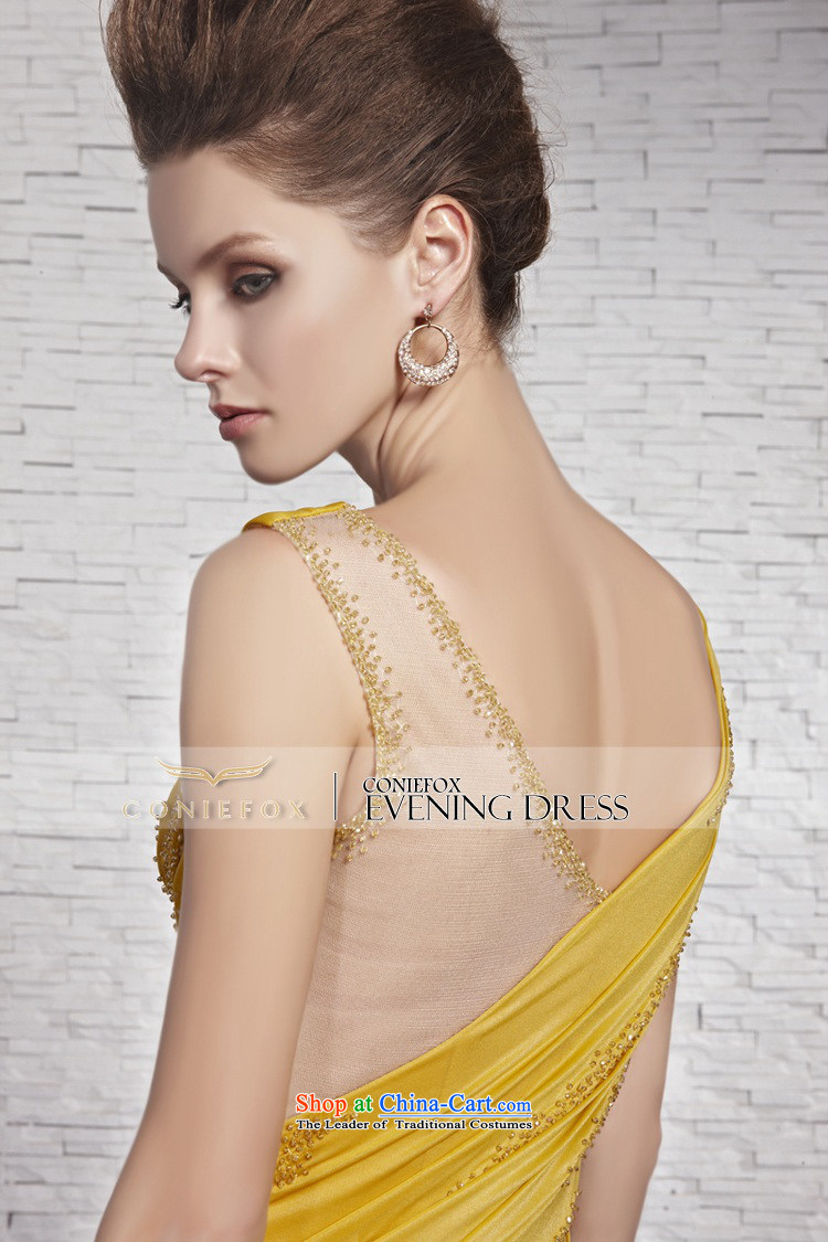 Creative Fox evening dresses classy yellow shoulders stylish evening dresses on banquet drill evening dresses video thin tail long evening dress photo color M pictures 81383, prices, brand platters! The elections are supplied in the national character of distribution, so action, buy now enjoy more preferential! As soon as possible.